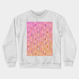 Colorful waves pattern Crewneck Sweatshirt